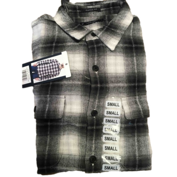 Lucky Brand Other - Lucky Brand Men’s Long Sleeve Button Down Flannel Shirt Black, Small NWT